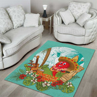 Hawaii Cinco de Mayo Area Rug Chili Pepper Hula Girl Tropical Vibes LT14 - Polynesian Pride