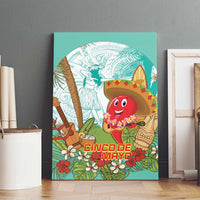 Hawaii Cinco de Mayo Canvas Wall Art Chili Pepper Hula Girl Tropical Vibes LT14 - Polynesian Pride