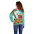 Hawaii Cinco de Mayo Off Shoulder Sweater Chili Pepper Hula Girl Tropical Vibes