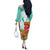 Hawaii Cinco de Mayo Off The Shoulder Long Sleeve Dress Chili Pepper Hula Girl Tropical Vibes