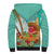 Hawaii Cinco de Mayo Sherpa Hoodie Chili Pepper Hula Girl Tropical Vibes