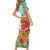 Hawaii Cinco de Mayo Short Sleeve Bodycon Dress Chili Pepper Hula Girl Tropical Vibes