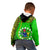 Polynesian Pride Cook Islands Kid Hoodie Mangaia Gospel Day Green Version LT14 - Polynesian Pride