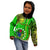 Polynesian Pride Cook Islands Kid Hoodie Mangaia Gospel Day Green Version LT14 - Polynesian Pride