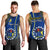 Polynesian Pride Cook Islands Men Tank Top Mangaia Gospel Day Blue Version LT14 - Polynesian Pride