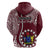 June 15 Mangaia Gospel Day Mangaia Cook Islands Hoodie Maroon Version LT14 - Polynesian Pride