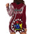 June 15 Mangaia Gospel Day Mangaia Cook Islands Hoodie Dress Maroon Version LT14 - Polynesian Pride