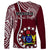 June 15 Mangaia Gospel Day Mangaia Cook Islands Long Sleeve Shirt Maroon Version LT14 - Polynesian Pride