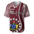 Personalised June 15 Mangaia Gospel Day Mangaia Cook Islands Baseball Jersey Maroon Version LT14 - Polynesian Pride