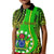 Polynesian Pride Cook Islands Kid Polo Shirt Kuki Airani Coat Of Arms LT14 Kid Green - Polynesian Pride