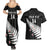 Custom New Zealand Silver Fern Cricket Couples Matching Summer Maxi Dress and Hawaiian Shirt Aotearoa Maori Go Black Cap