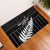 Custom New Zealand Silver Fern Cricket Rubber Doormat Aotearoa Maori Go Black Cap