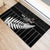 Custom New Zealand Silver Fern Cricket Rubber Doormat Aotearoa Maori Go Black Cap