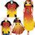 Custom Papua New Guinea Cricket Family Matching Summer Maxi Dress and Hawaiian Shirt 2024 Go PNG