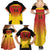 Custom Papua New Guinea Cricket Family Matching Summer Maxi Dress and Hawaiian Shirt 2024 Go PNG