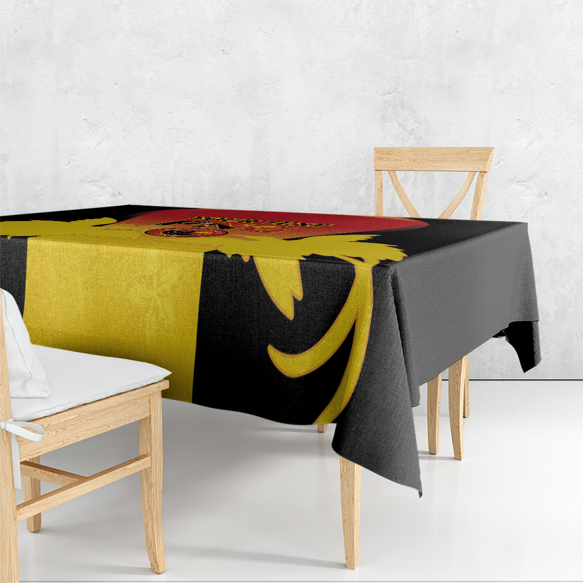 Custom Papua New Guinea Cricket Tablecloth 2024 Go PNG LT14 - Polynesian Pride
