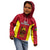 New Caledonia Rugby Kid Hoodie Coat Of Arms Mix Polynesian Pattern LT14 - Polynesian Pride