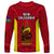 New Caledonia Rugby Long Sleeve Shirt Coat Of Arms Mix Polynesian Pattern LT14 - Polynesian Pride