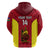 Custom New Caledonia Rugby Hoodie Coat of Arms Mix Polynesian Pattern LT14 - Polynesian Pride