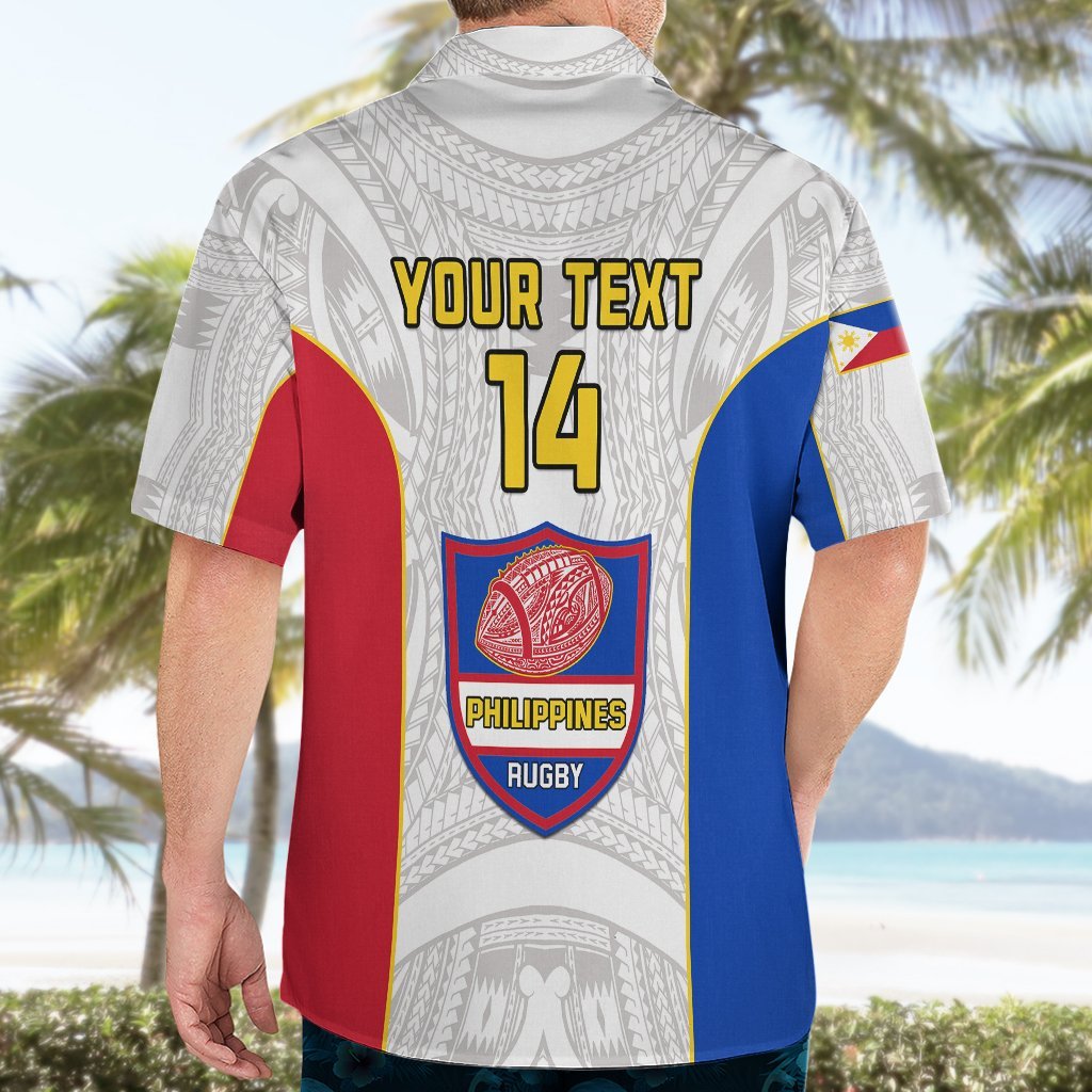 Personalised Philippines Rugby Hawaiian Shirt Pacific Pilipinas Go Tamaraws LT14 - Polynesian Pride