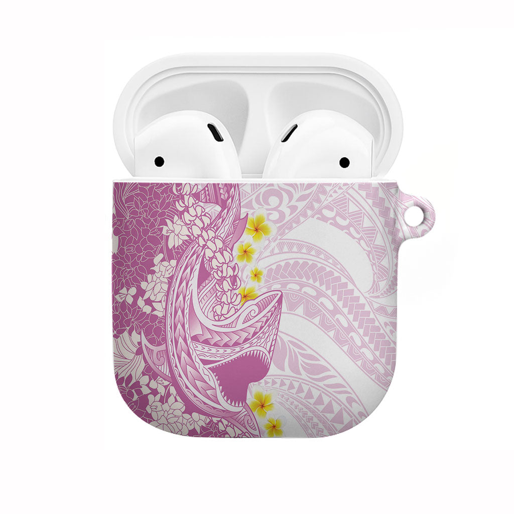 Purple Hawaii Shark Tattoo AirPods Case Puakenikeni Lei Plumeria Polynesian Pattern LT14 Purple - Polynesian Pride