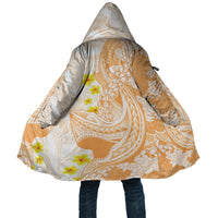 Orange Hawaii Shark Tattoo Cloak Puakenikeni Lei Plumeria Polynesian Pattern LT14 Unisex Orange - Polynesian Pride