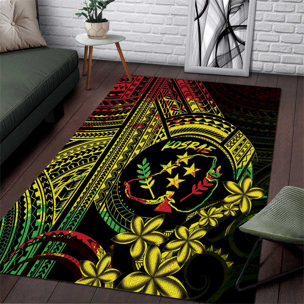 Reggae Kosrae Liberation Day Area Rug September 8 Polynesian Tattoo LT14 Reggae - Polynesian Pride