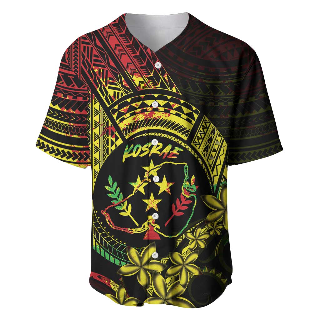 Reggae Kosrae Liberation Day Baseball Jersey September 8 Polynesian Tattoo LT14 Reggae - Polynesian Pride