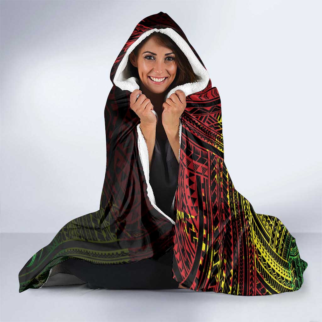 Reggae Kosrae Liberation Day Hooded Blanket September 8 Polynesian Tattoo LT14 - Polynesian Pride