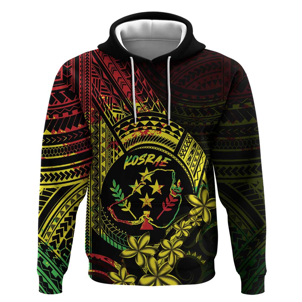Reggae Kosrae Liberation Day Hoodie September 8 Polynesian Tattoo LT14 Pullover Hoodie Reggae - Polynesian Pride