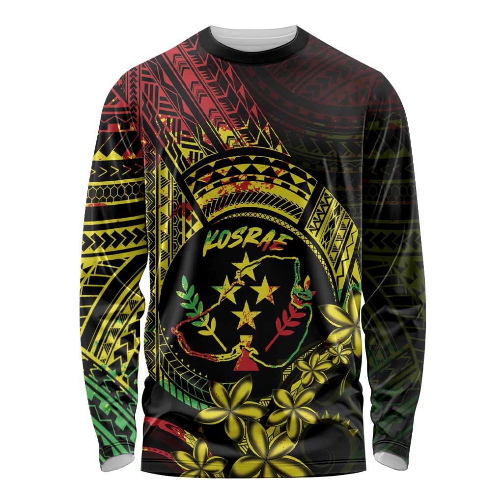 Reggae Kosrae Liberation Day Long Sleeve Shirt September 8 Polynesian Tattoo LT14 Unisex Reggae - Polynesian Pride