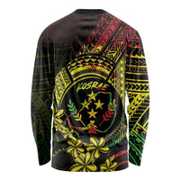Reggae Kosrae Liberation Day Long Sleeve Shirt September 8 Polynesian Tattoo LT14 - Polynesian Pride