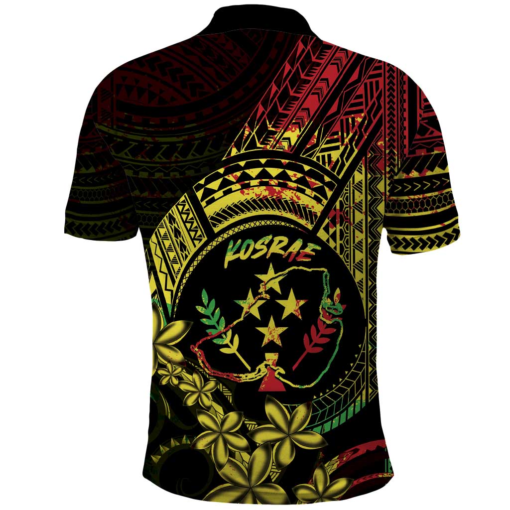 Reggae Kosrae Liberation Day Polo Shirt September 8 Polynesian Tattoo LT14 - Polynesian Pride