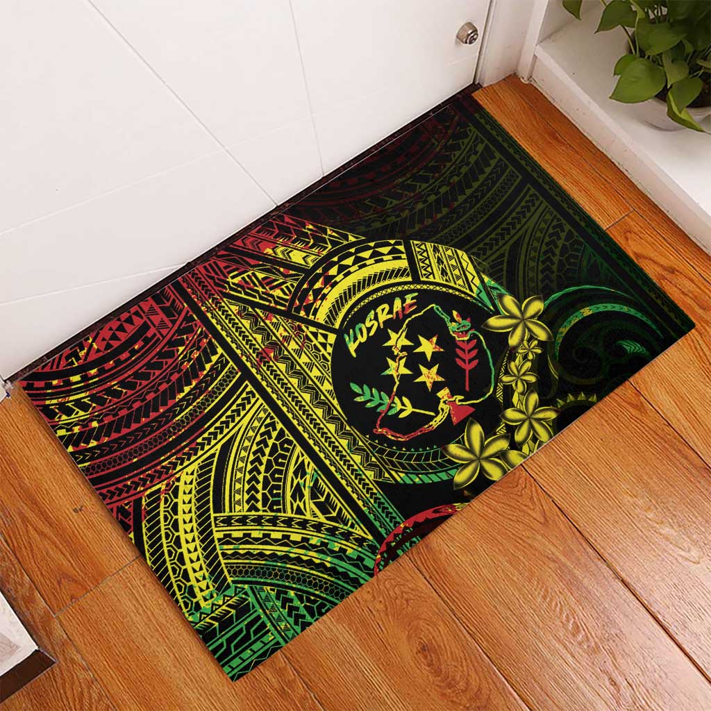 Reggae Kosrae Liberation Day Rubber Doormat September 8 Polynesian Tattoo LT14 - Polynesian Pride