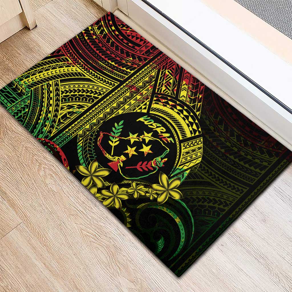 Reggae Kosrae Liberation Day Rubber Doormat September 8 Polynesian Tattoo LT14 - Polynesian Pride