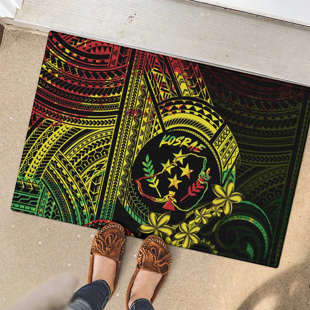 Reggae Kosrae Liberation Day Rubber Doormat September 8 Polynesian Tattoo LT14 - Polynesian Pride