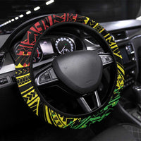 Reggae Kosrae Liberation Day Steering Wheel Cover September 8 Polynesian Tattoo LT14 Universal Fit Reggae - Polynesian Pride