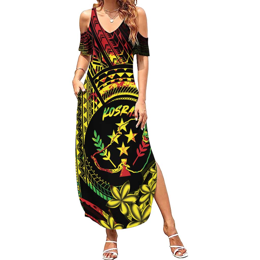 Reggae Kosrae Liberation Day Summer Maxi Dress September 8 Polynesian Tattoo LT14 Women Reggae - Polynesian Pride