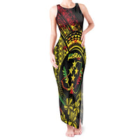 Reggae Kosrae Liberation Day Tank Maxi Dress September 8 Polynesian Tattoo LT14 Women Reggae - Polynesian Pride