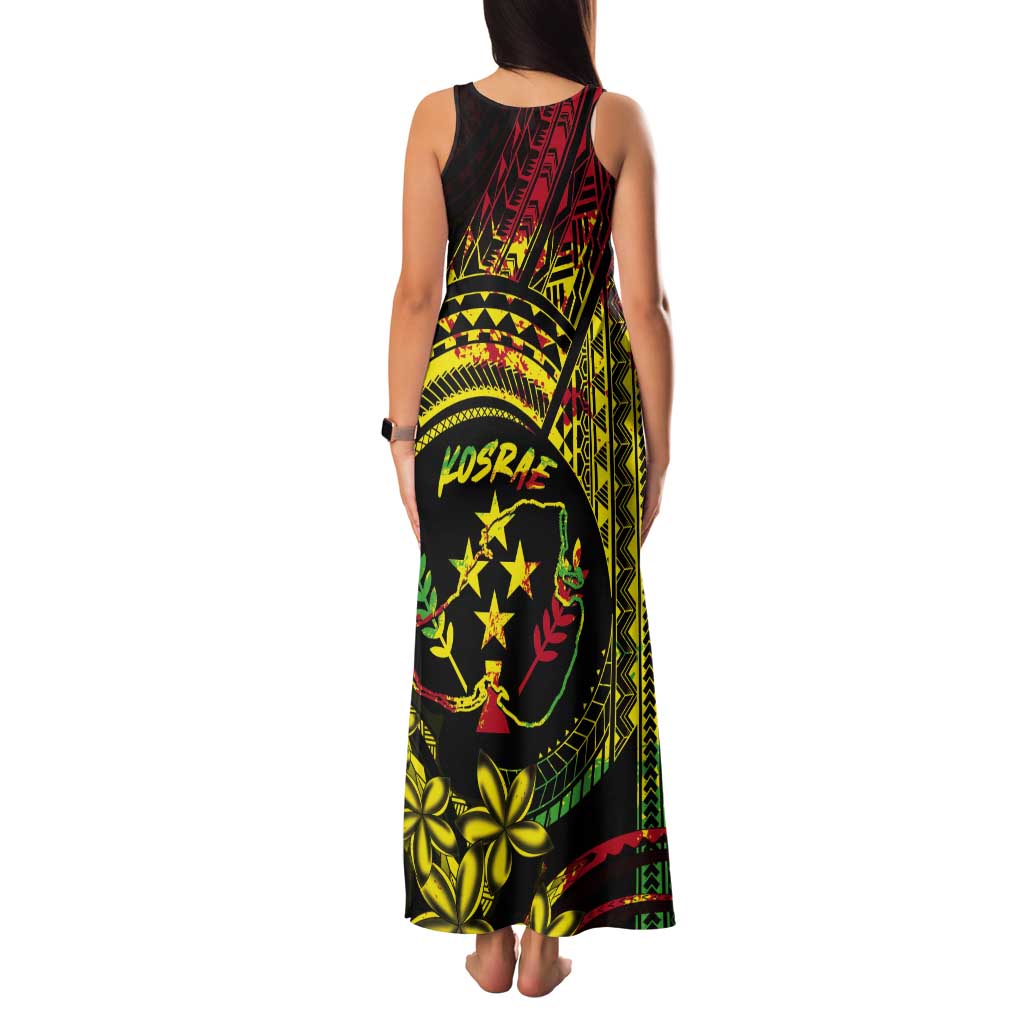Reggae Kosrae Liberation Day Tank Maxi Dress September 8 Polynesian Tattoo LT14 - Polynesian Pride