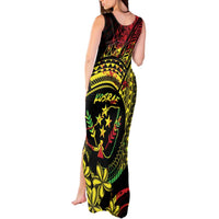 Reggae Kosrae Liberation Day Tank Maxi Dress September 8 Polynesian Tattoo LT14 - Polynesian Pride