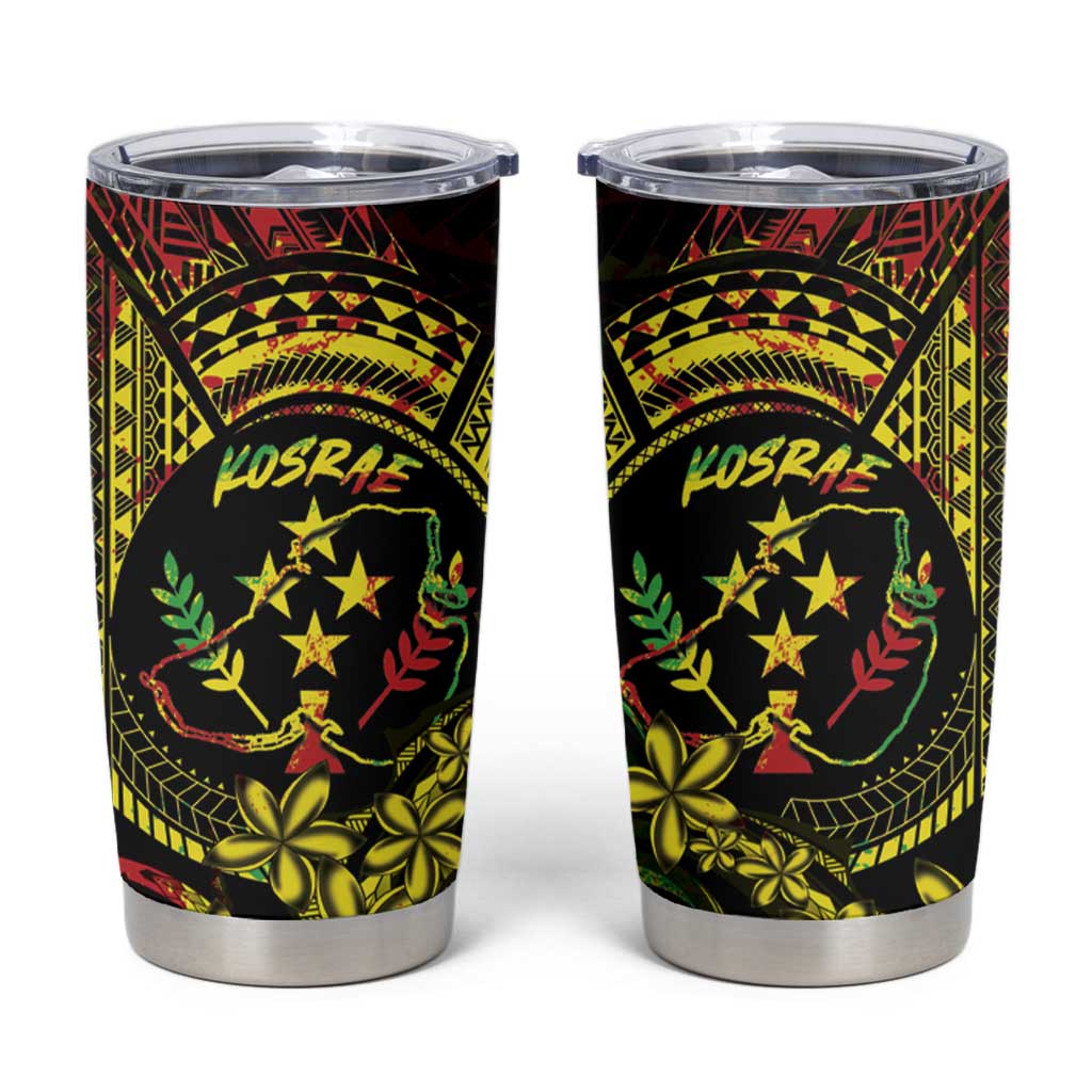 Reggae Kosrae Liberation Day Tumbler Cup September 8 Polynesian Tattoo LT14 Reggae - Polynesian Pride