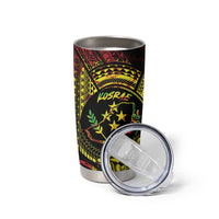 Reggae Kosrae Liberation Day Tumbler Cup September 8 Polynesian Tattoo LT14 - Polynesian Pride