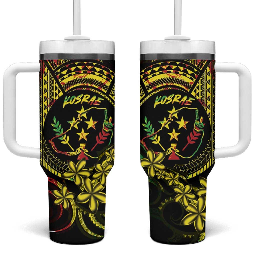 Reggae Kosrae Liberation Day Tumbler With Handle September 8 Polynesian Tattoo LT14 One Size: 40 oz Reggae - Polynesian Pride