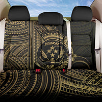 Gold Kosrae Liberation Day Back Car Seat Cover September 8 Polynesian Tattoo LT14 One Size Gold - Polynesian Pride