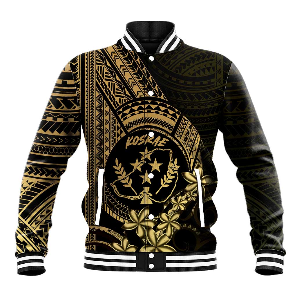 Gold Kosrae Liberation Day Baseball Jacket September 8 Polynesian Tattoo LT14 Unisex Gold - Polynesian Pride