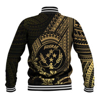 Gold Kosrae Liberation Day Baseball Jacket September 8 Polynesian Tattoo LT14 - Polynesian Pride