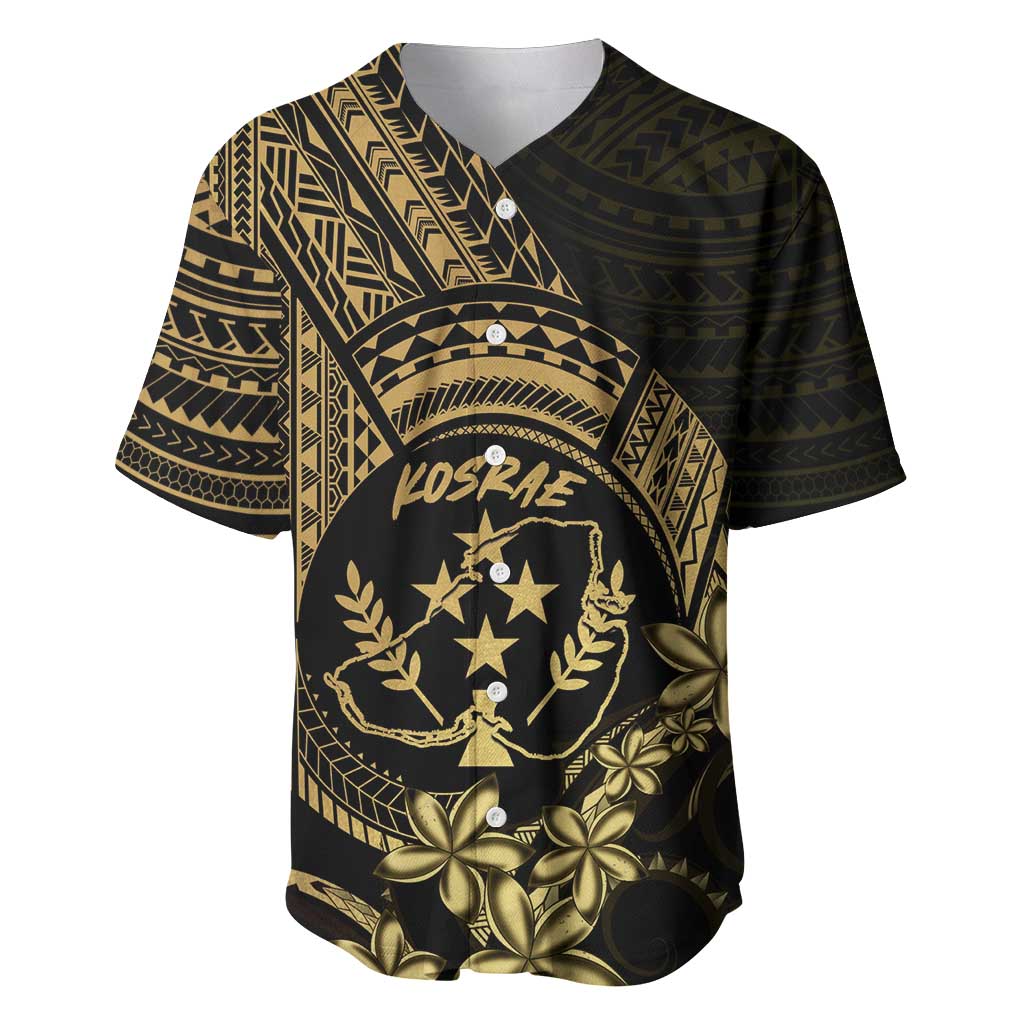 Gold Kosrae Liberation Day Baseball Jersey September 8 Polynesian Tattoo LT14 Gold - Polynesian Pride