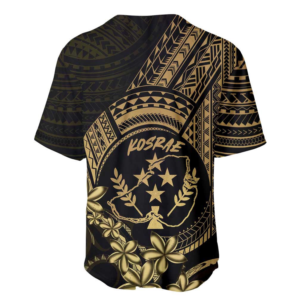 Gold Kosrae Liberation Day Baseball Jersey September 8 Polynesian Tattoo LT14 - Polynesian Pride