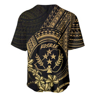 Gold Kosrae Liberation Day Baseball Jersey September 8 Polynesian Tattoo LT14 - Polynesian Pride